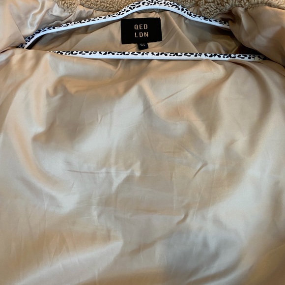 ASOS QED London Double Breasted Teddy Coat - Picture 12 of 12